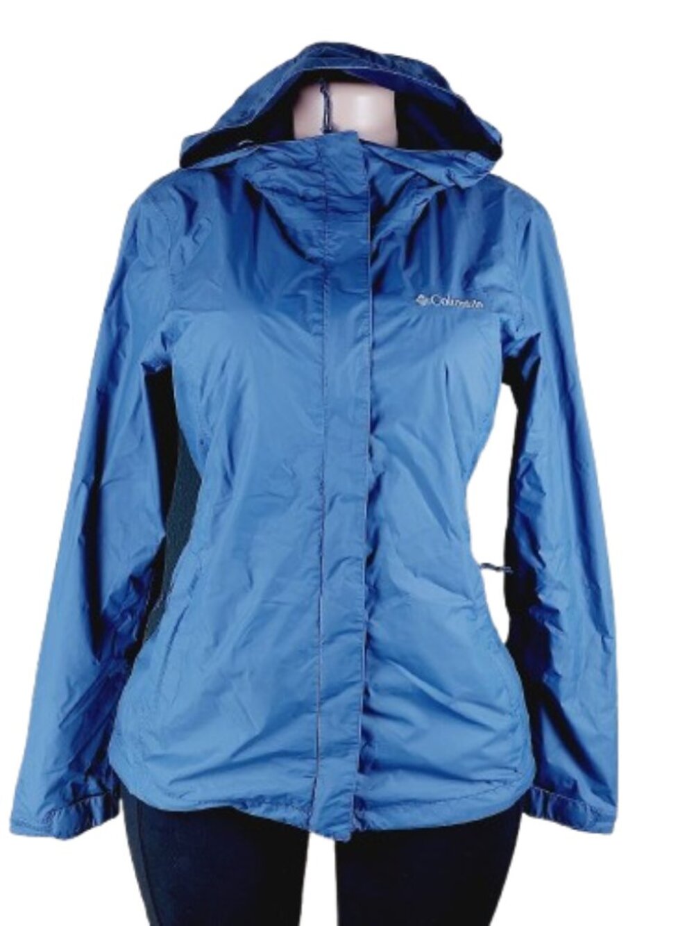 Columbia Women's Grey Omni-Tech Arcadia II Waterproof Hooded Rain Jacket Size M